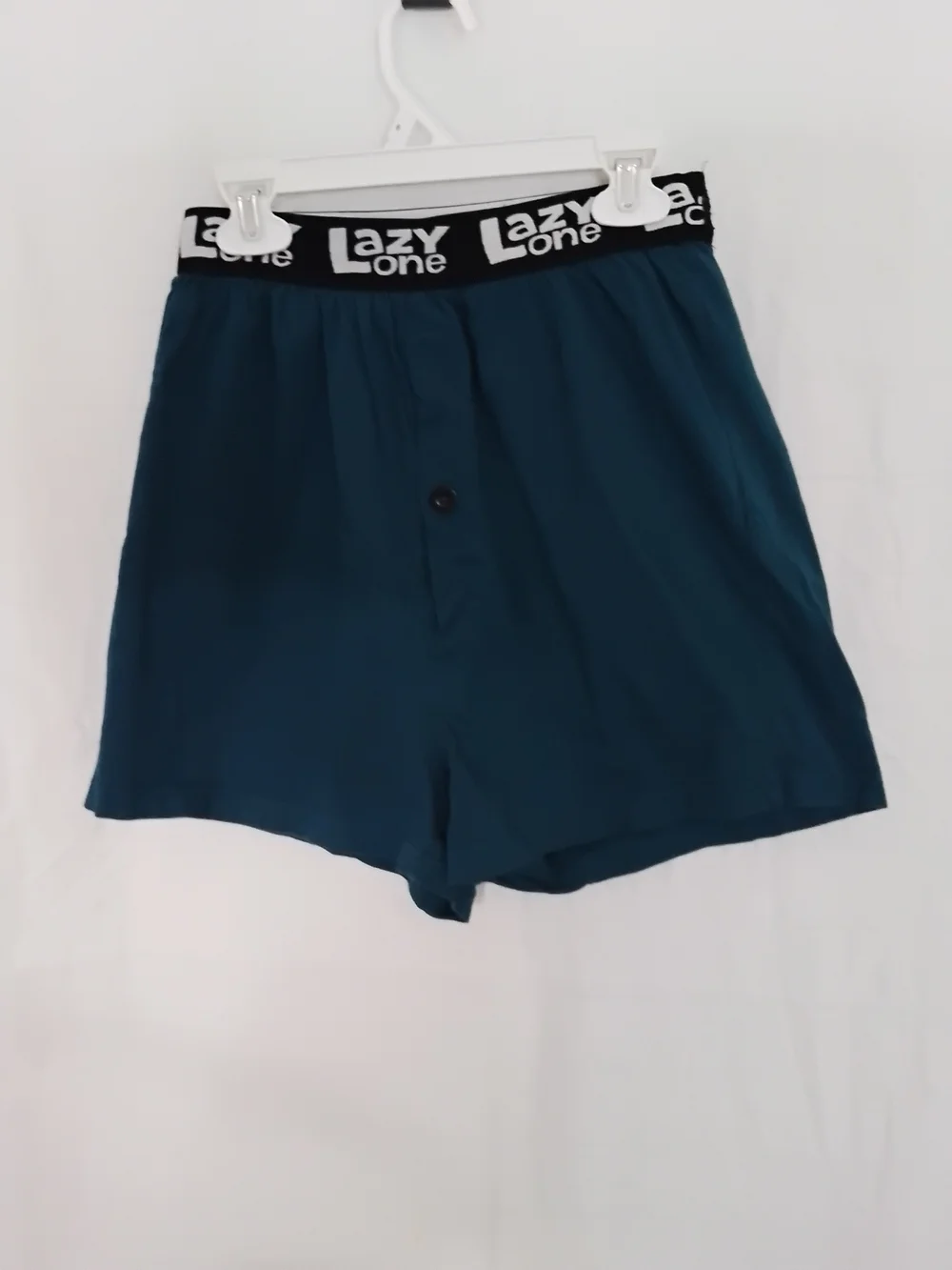 Novelty Fishing Graphic Shorts — Teal with Multicolor Bass Print